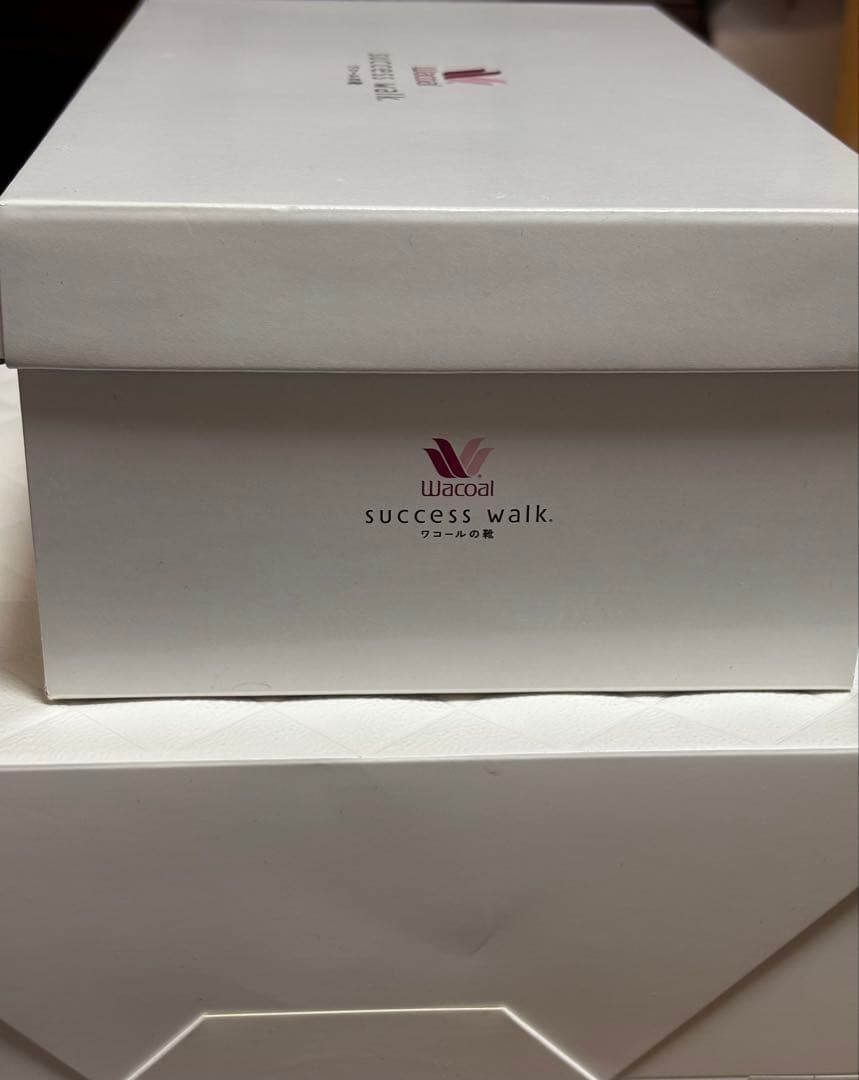 サクセスウォークワコールwacolパンプスWFN360 C BL牛革箱あり