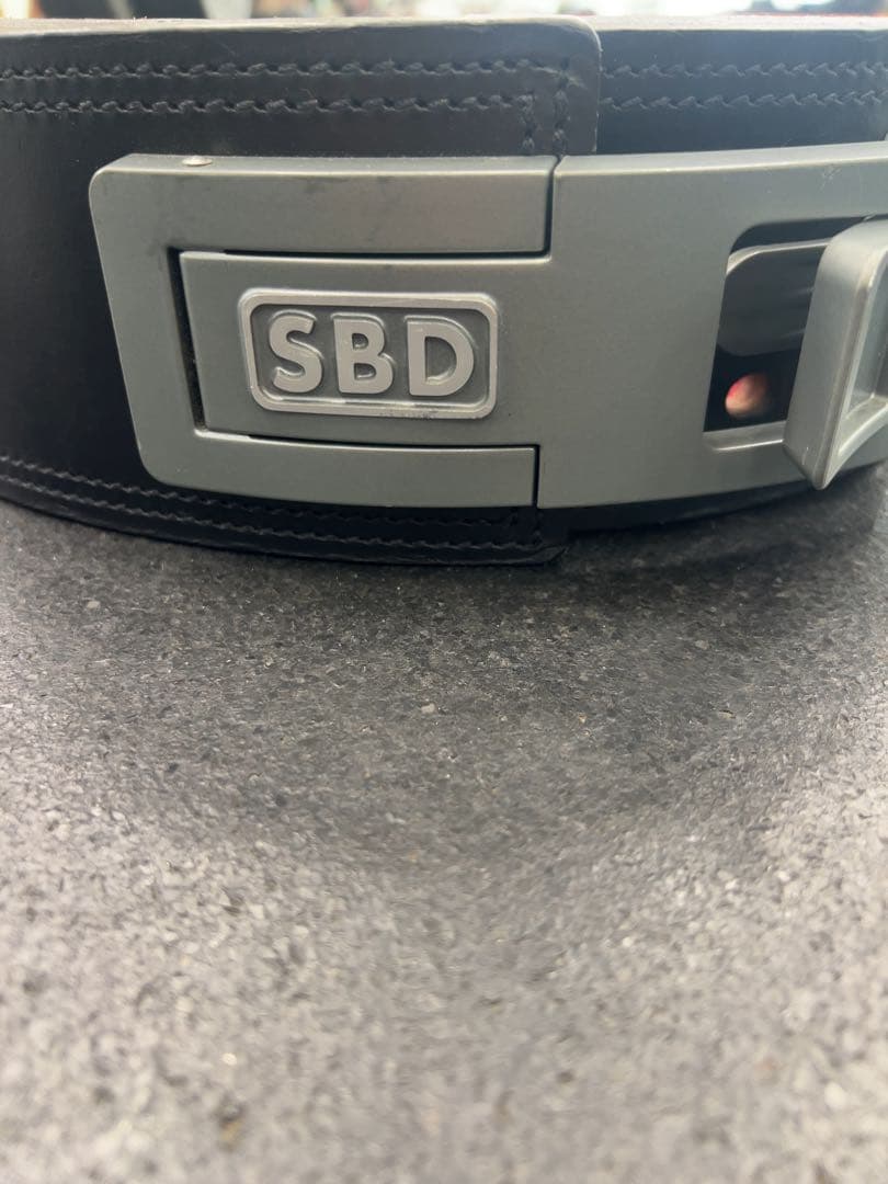 SBD トレーニングパワーベルト 黒/赤 Lサイズ