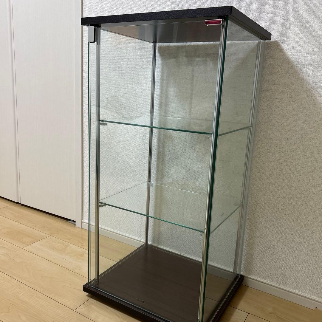 コレクションラック(強化ガラス)　幅42.5