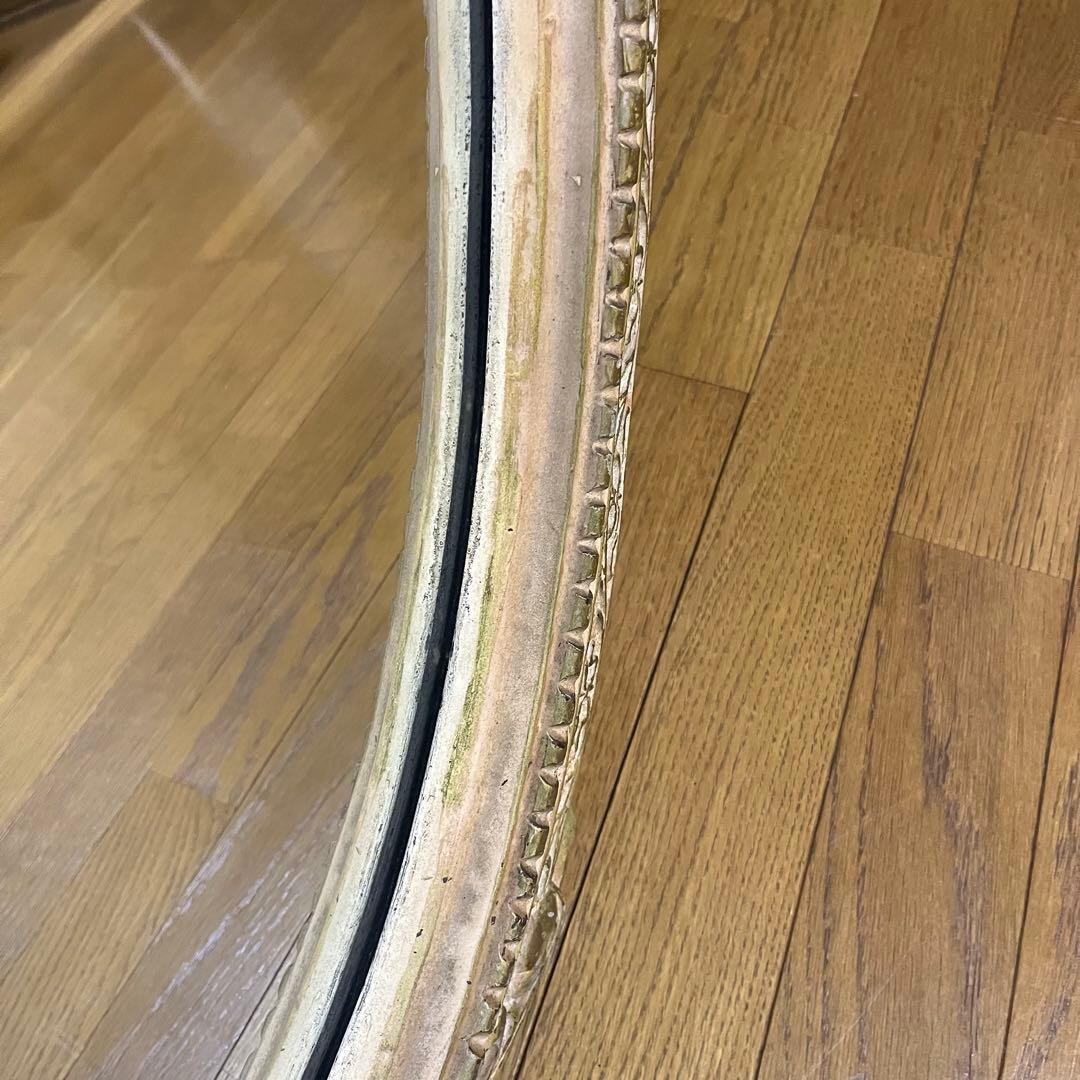 姿見鏡　大型　ウォールミラー　おしゃれ　可愛い　楕円　鏡　壁掛け