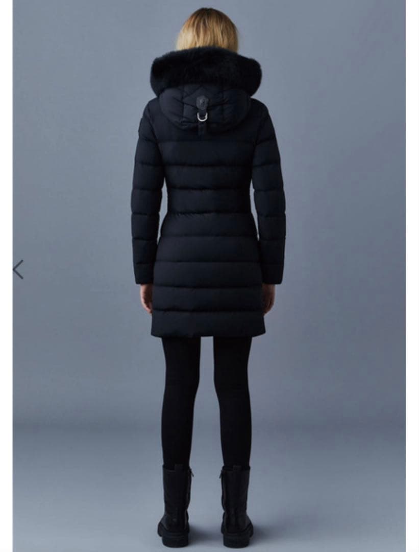 MACKAGE マッカージュブラックファー付きダウンジャケット　CALLA-BX