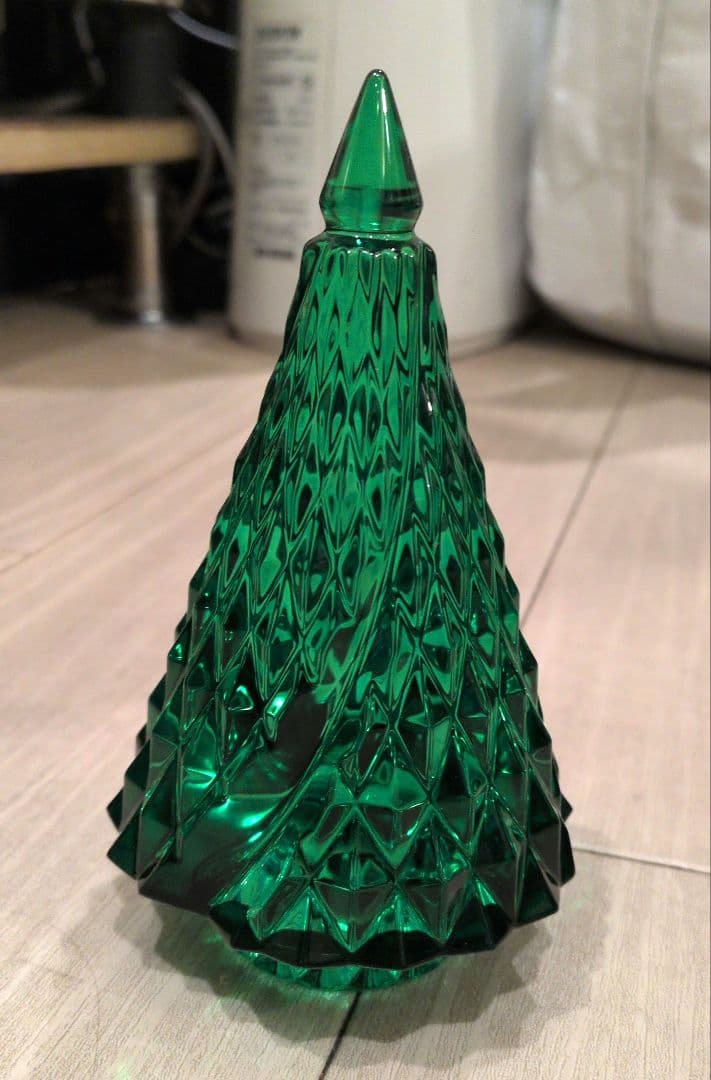 美品 Baccarat バカラ クリスマスツリー フランス ノエル グリーン