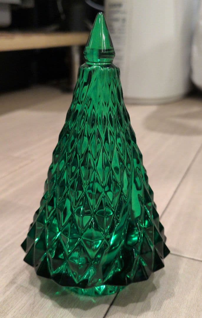 美品 Baccarat バカラ クリスマスツリー フランス ノエル グリーン