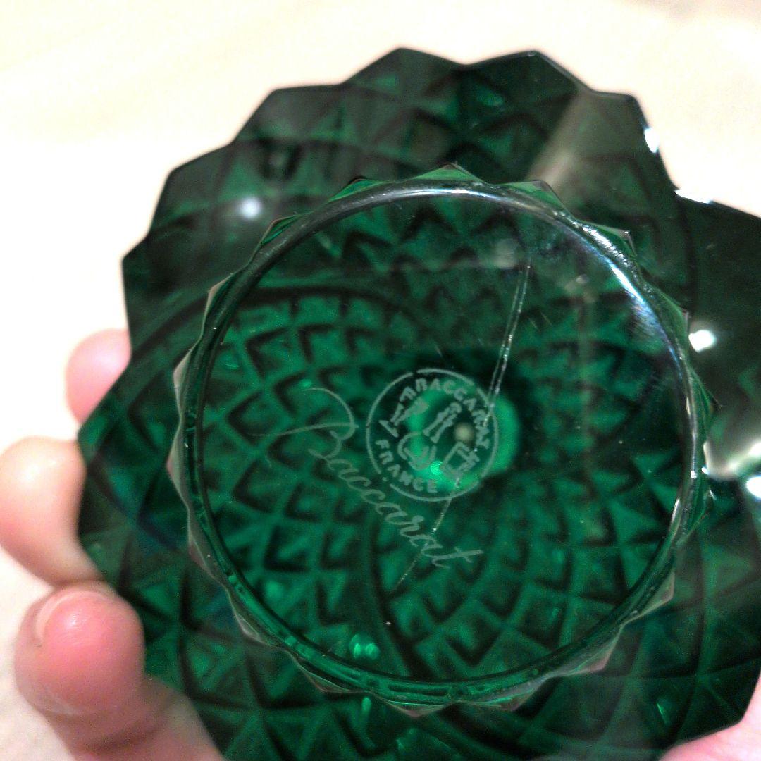 美品 Baccarat バカラ クリスマスツリー フランス ノエル グリーン