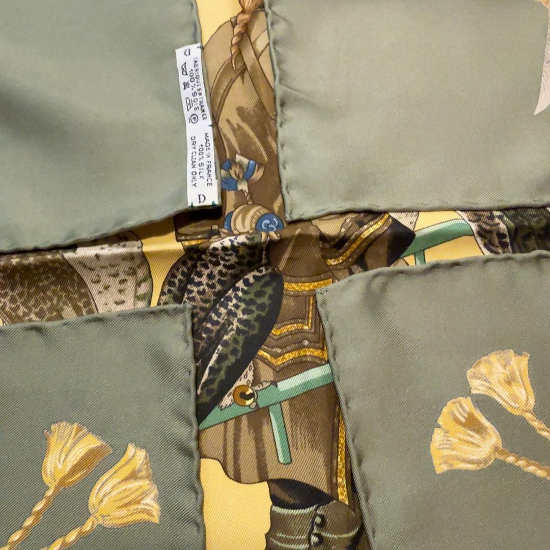 ◇エルメス◇シルク/カレ90/王の鳥たち/スカーフ/タグ付き