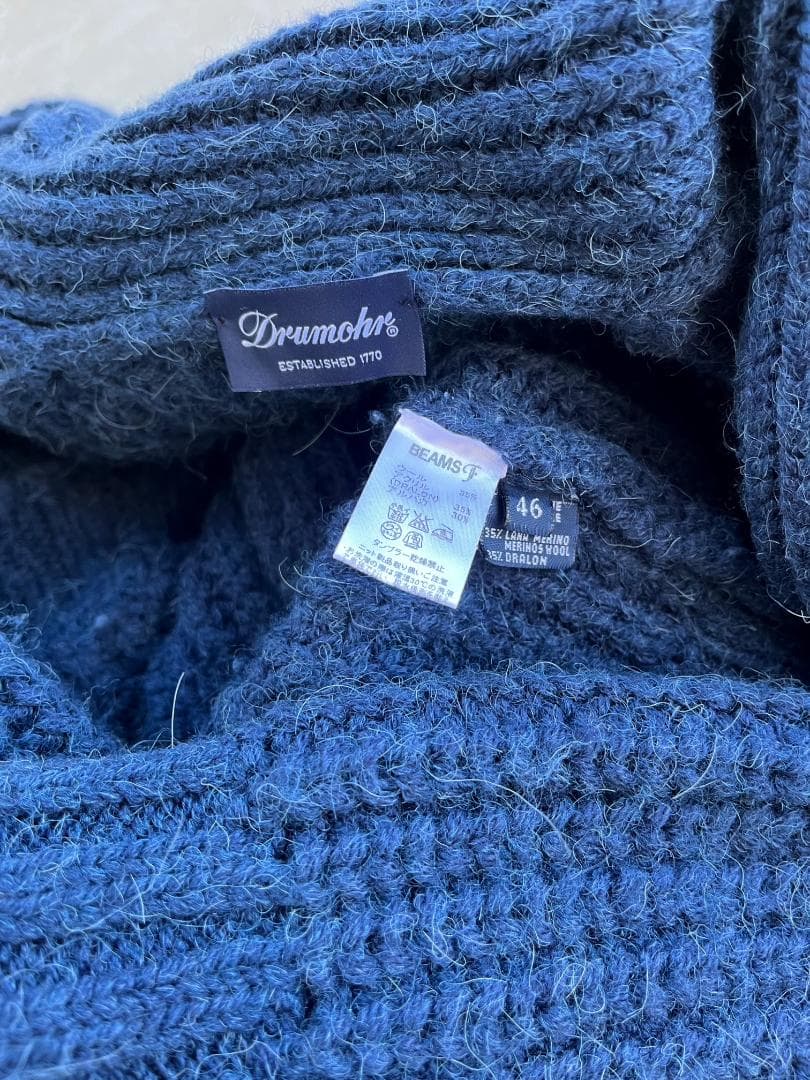 ドルモア Drumohr ネイビー 46 ビームス BEAMS F 別注 良好