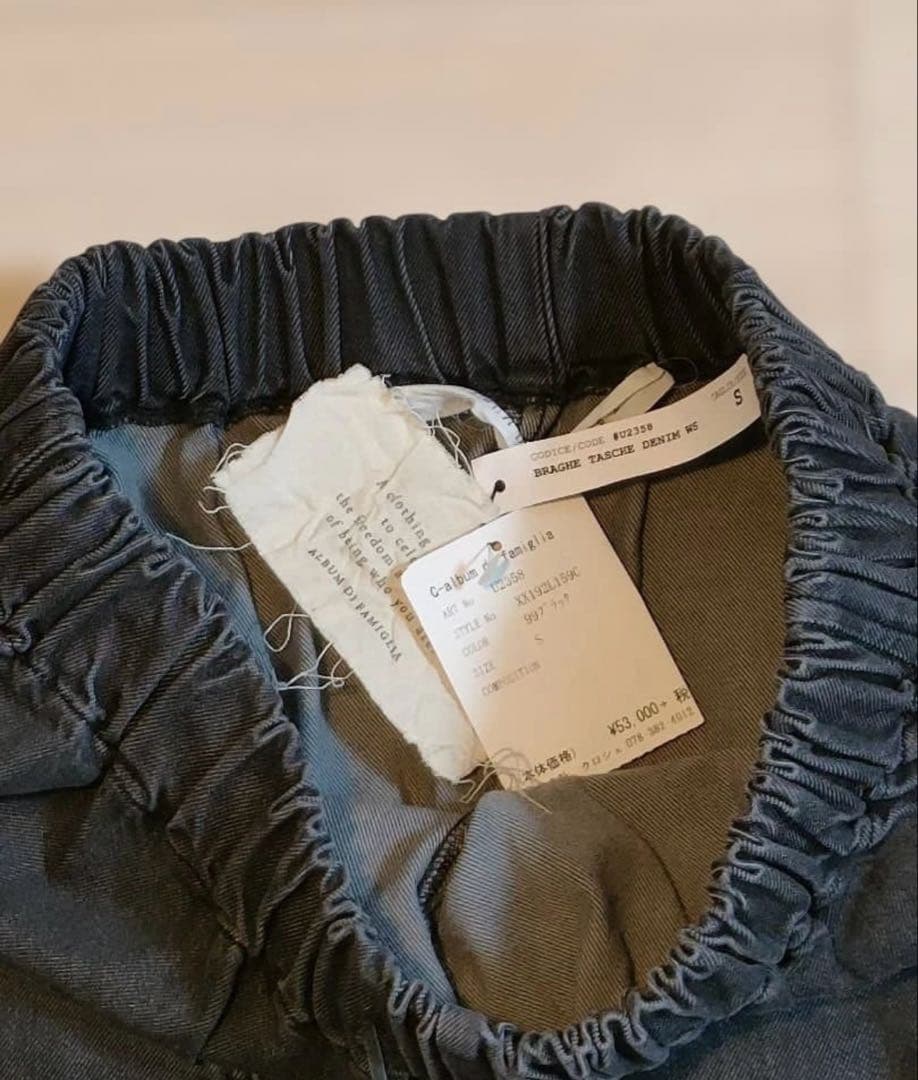 ALBUM DI FAMIGLIA ブラックデニムパンツ 【未使用品】