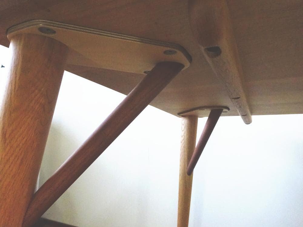 けんた　日進木工　WHITE WOOD　ダイニングテーブル　W150　美品