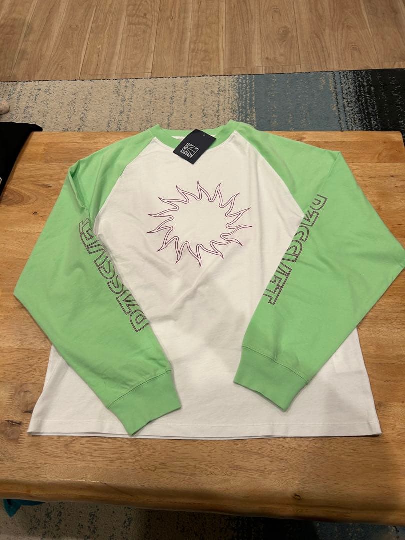 バ*ム様 RASSVET 長袖カットソー ホワイト/グリーン