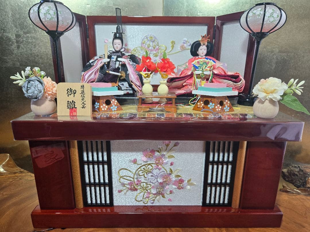 【一点限り】雛人形 収納飾り 　HS34