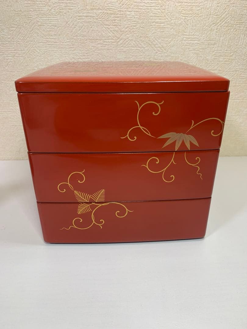 【未使用品】輪島塗　重箱 金彩