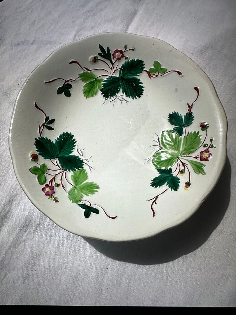 クレイユモントロー Fraise フランスアンティーク　コンポティエ　Ⅱ