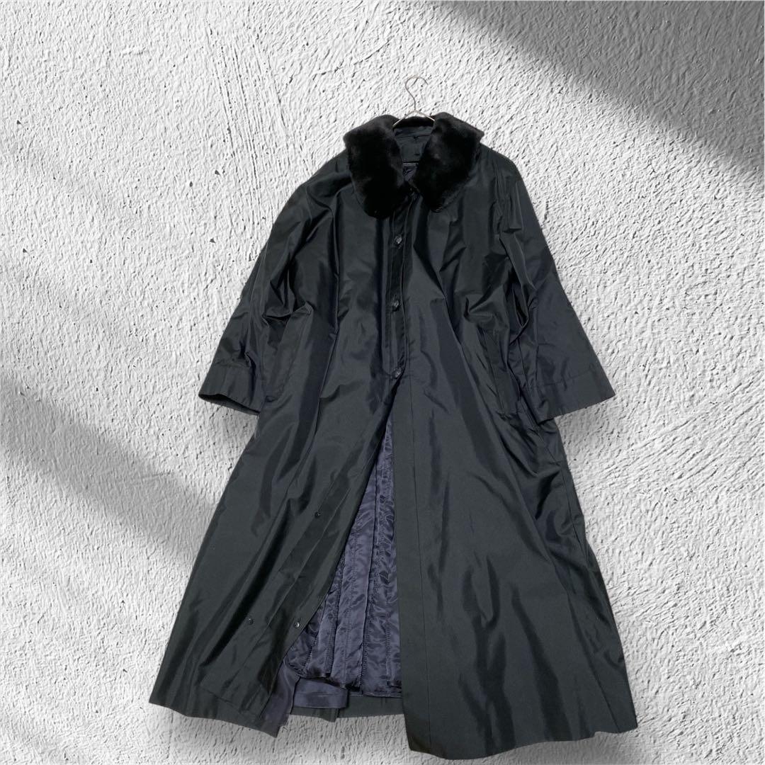 大きいサイズ！上質レリアンプラスハウス/シルク/ミンクファー/ロングコート13+