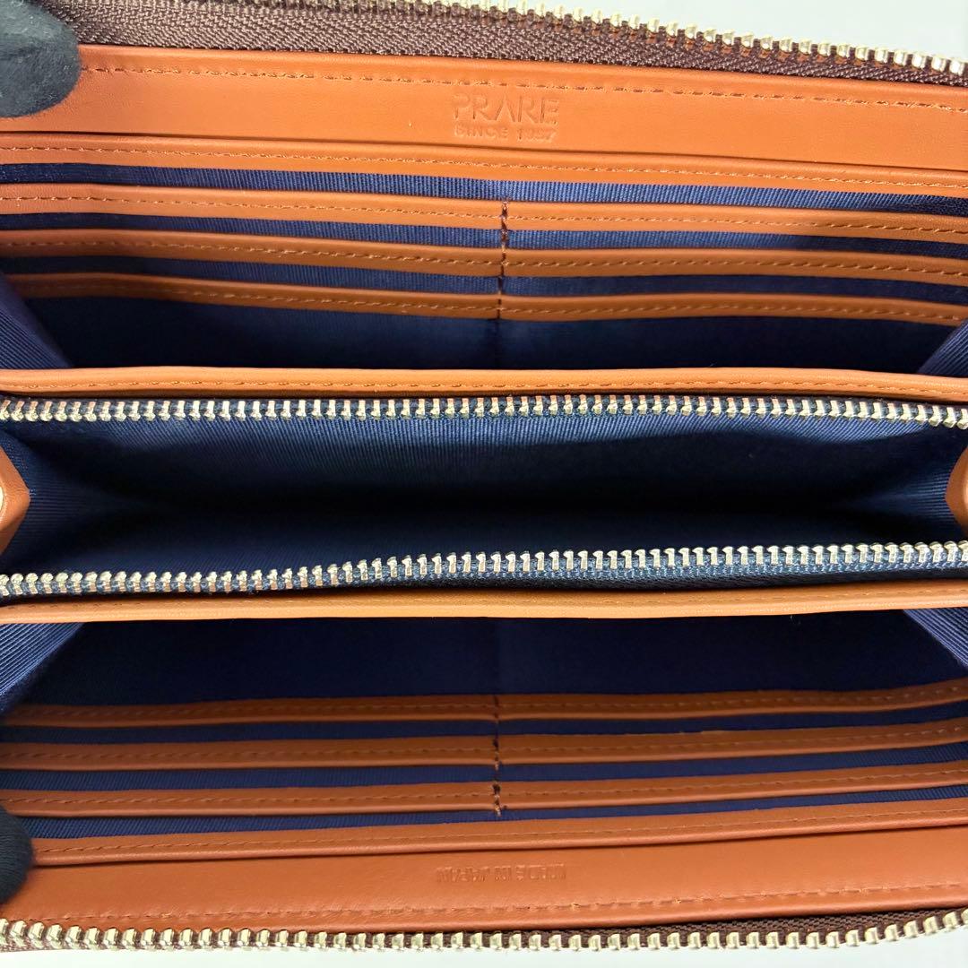 【新品未使用】プレリー　コードバン　ラウンド長財布　日本製　ブラウン