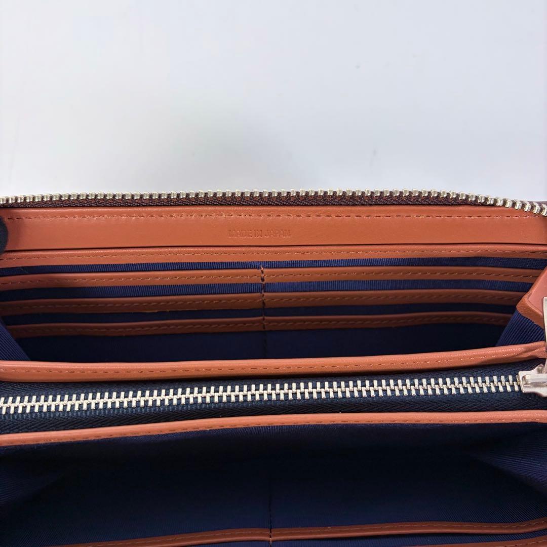 【新品未使用】プレリー　コードバン　ラウンド長財布　日本製　ブラウン