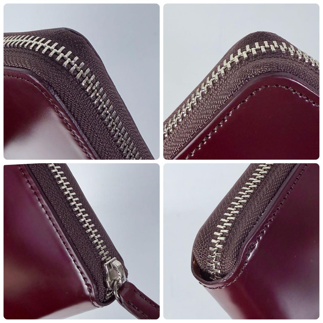 【新品未使用】プレリー　コードバン　ラウンド長財布　日本製　ブラウン