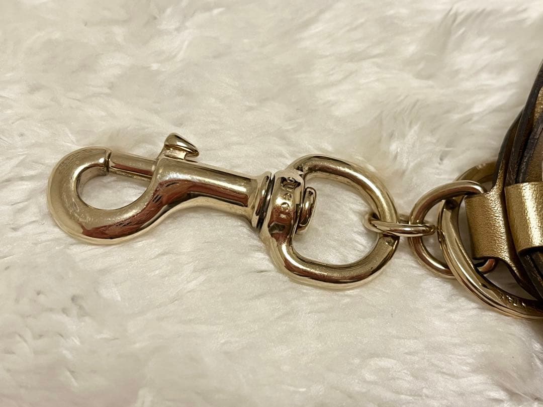 【GUCCI】美品 グッチ キーリング チャーム グッチョリ GG柄 PVC