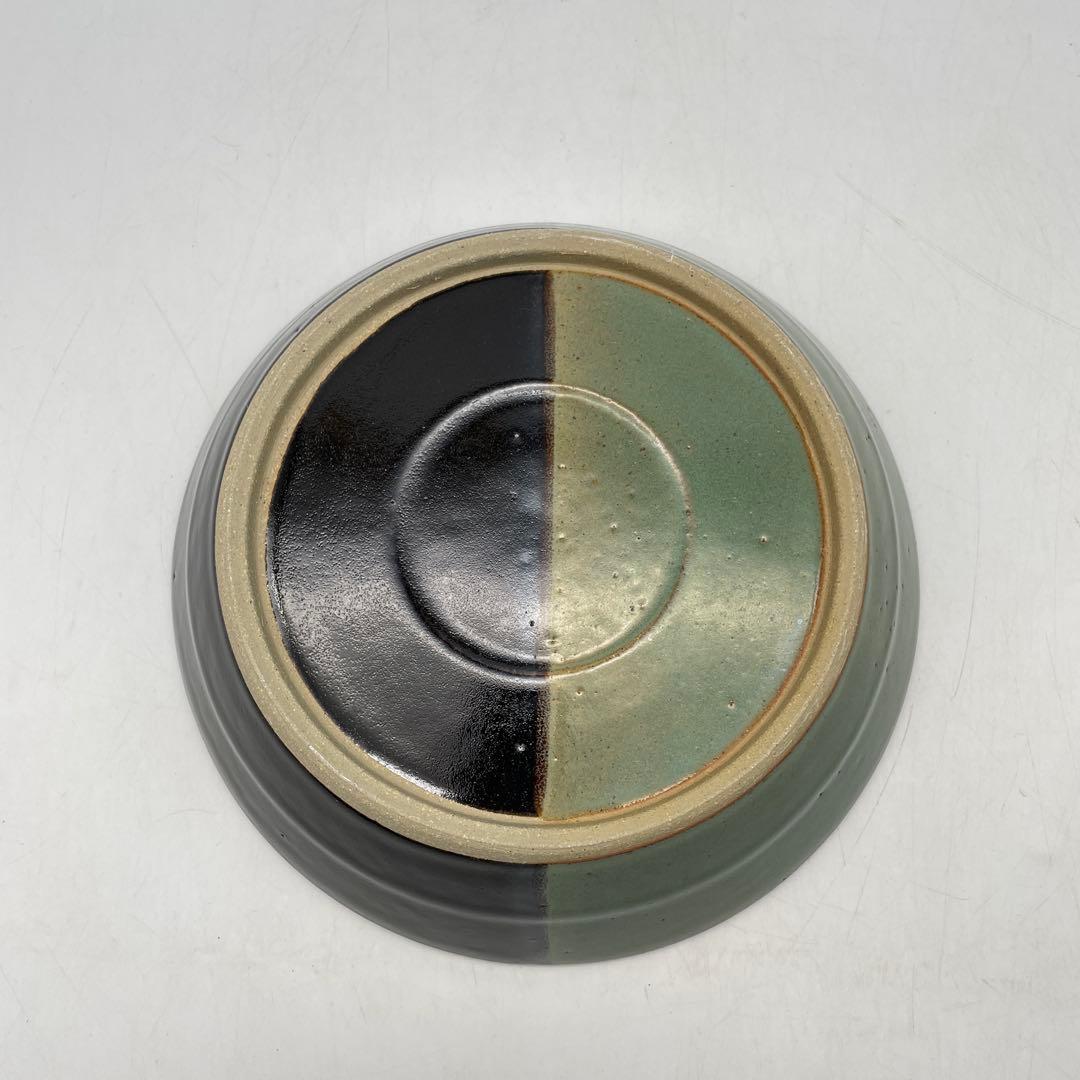 民藝　牛ノ戸焼中井窯先代　染め分け深鉢　深皿