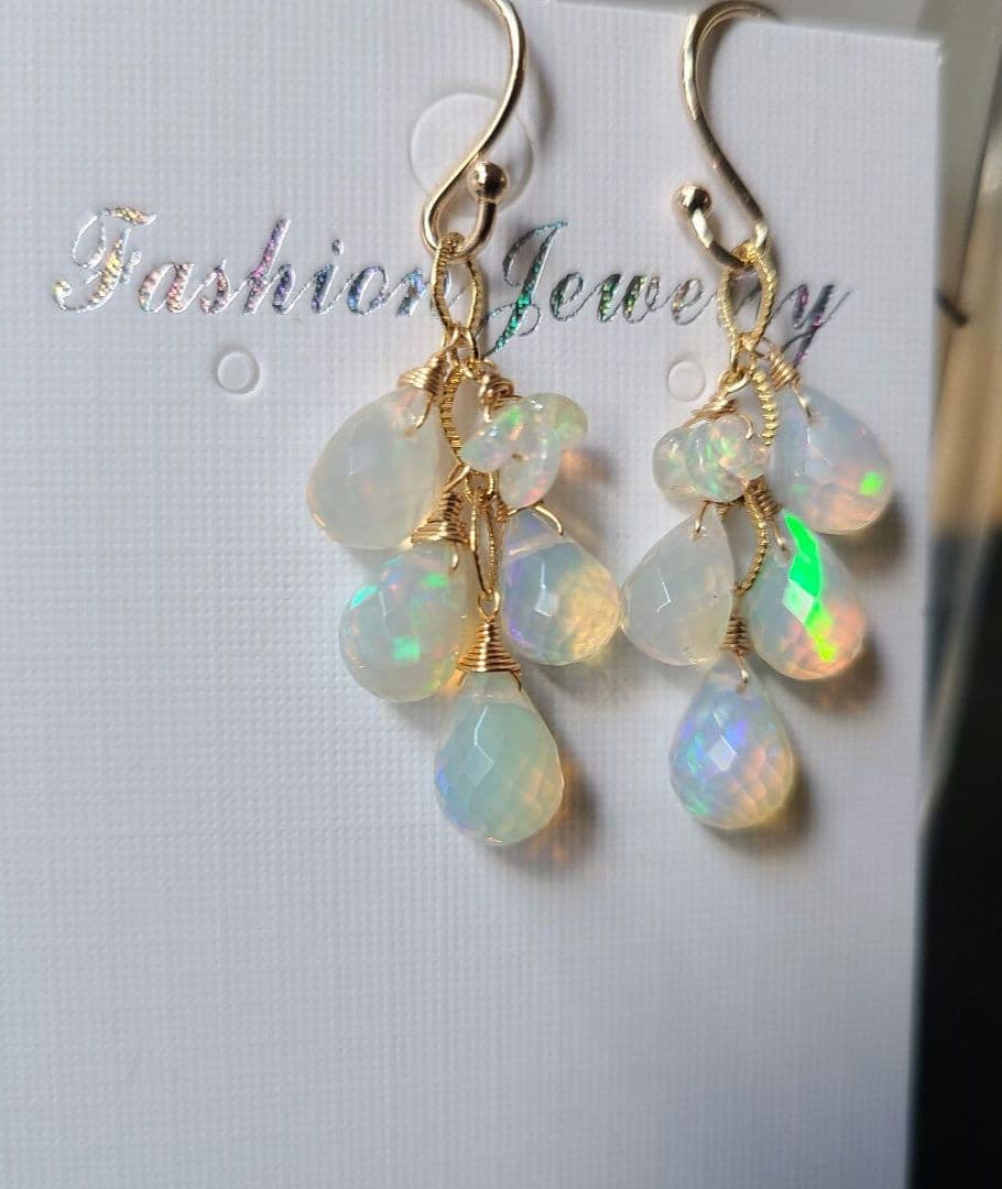 【1204】ピアス プレシャスオパール※極上