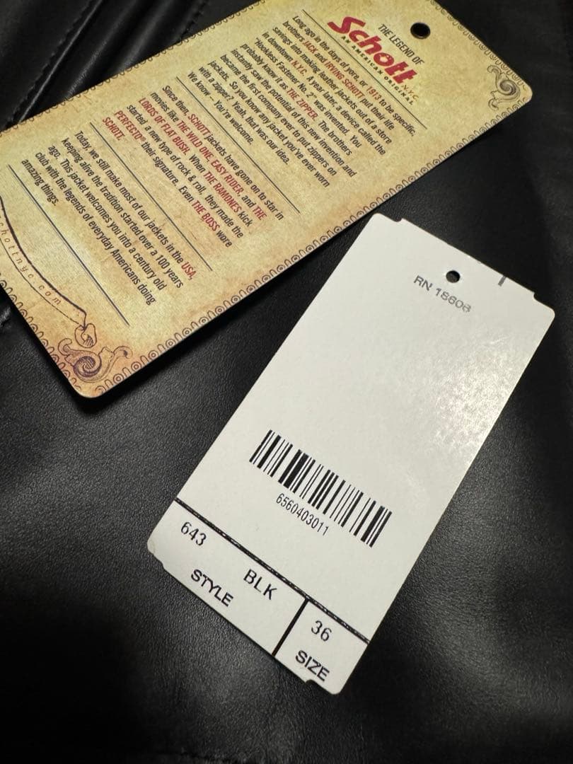 (Takamiii)schott シングルライダースジャケット643