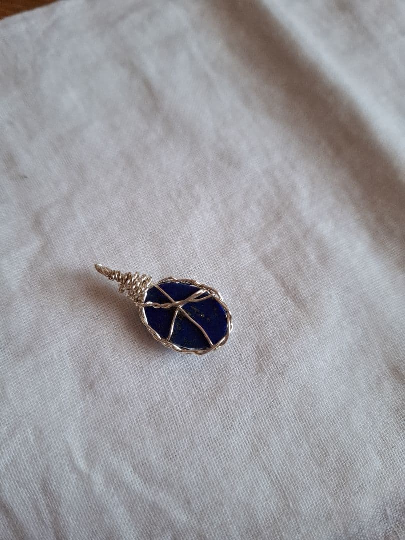 ラピスラズリ　ハンドメイドチャーム