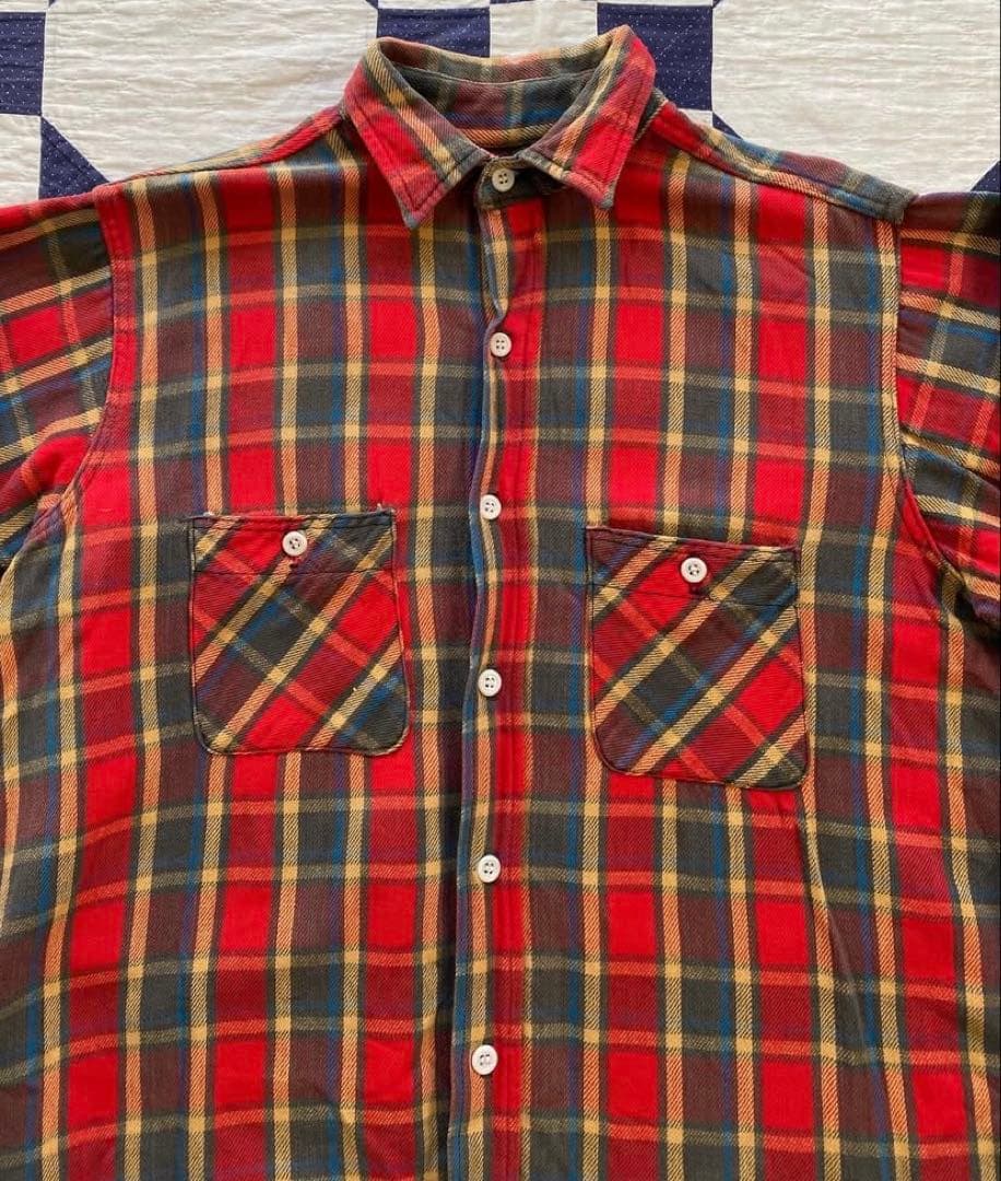 好配色】60s BIG MAC ネルシャツ ヘビネル　ヘビーネルシャツ