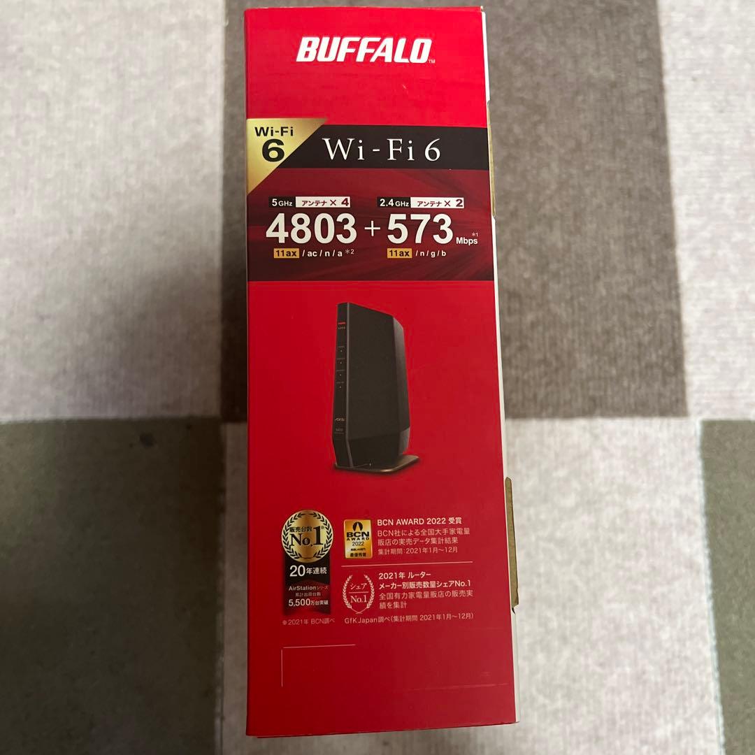 【新品未使用】BUFFALO WSR-5400AX6B-MB Wi-Fiルーター