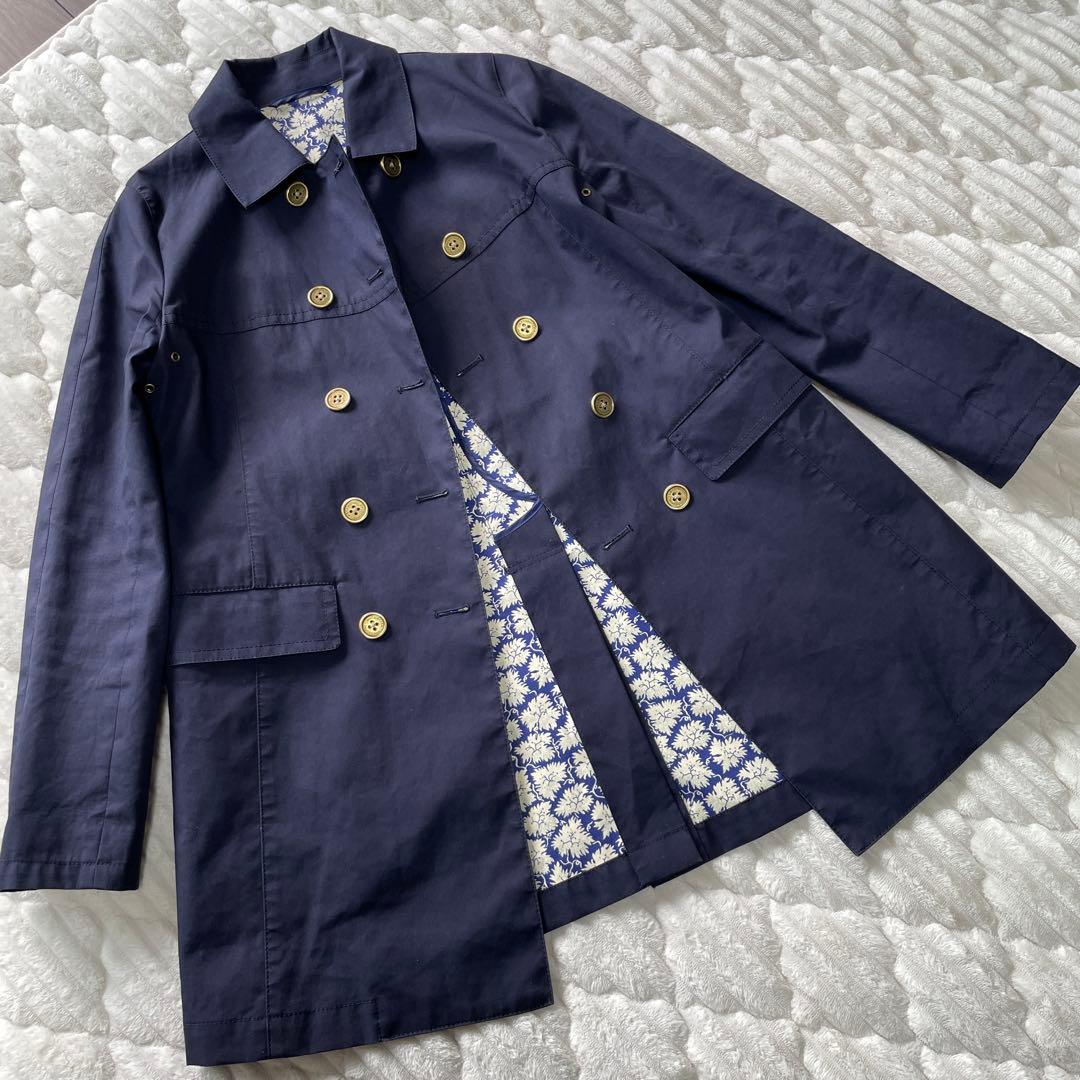 マッキントッシュフィロソフィー　 ステンカラーコート　ネイビー　紺　38 M