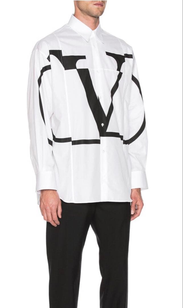 Valentino ホワイト長袖シャツ 39/15½