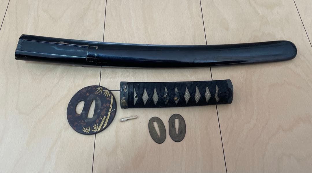 蔵出　江戸時代　良い金具が付いた脇差拵え