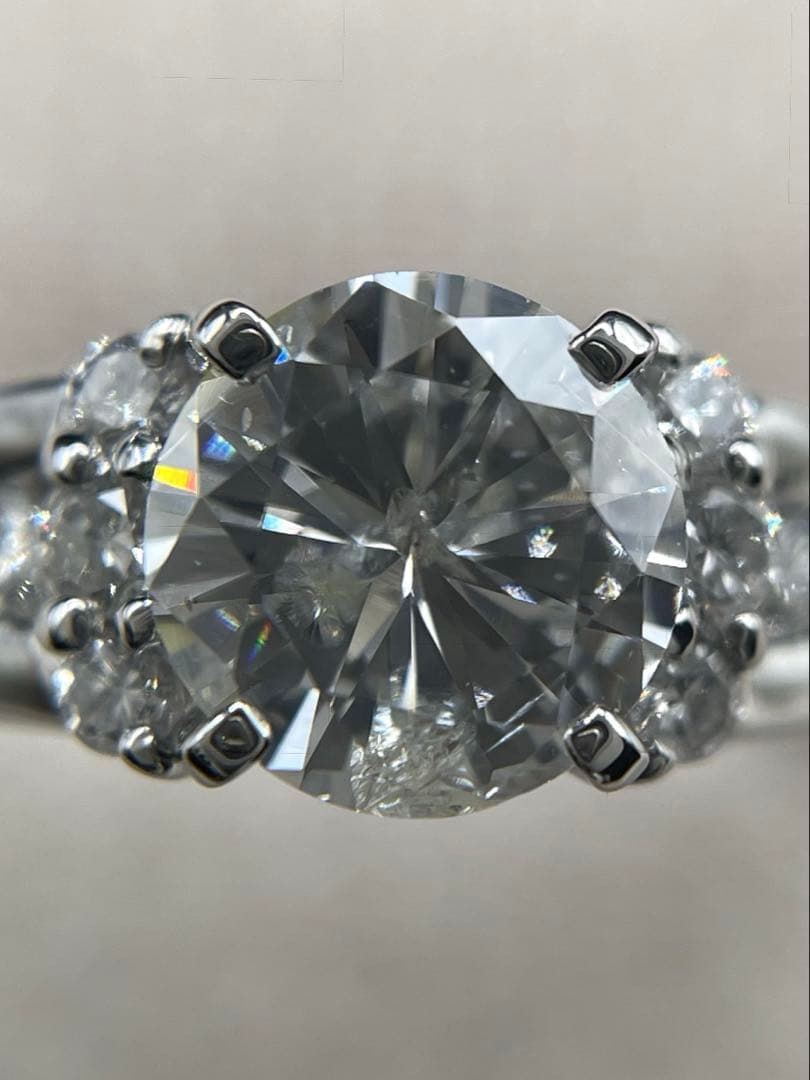 専用JA151★高級 ダイヤモンド1.361ct プラチナ リング ソ付