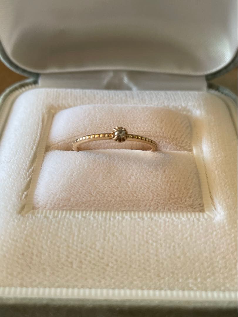 まる様⭐︎アガット　agate k18 ダイヤモンドリング