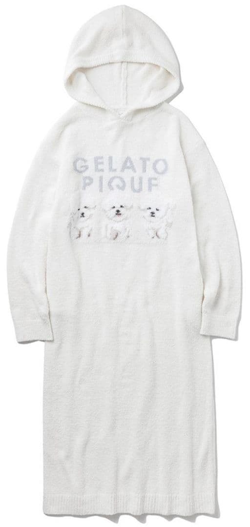 GELATO PIQUE 犬刺繍フリースパジャマ