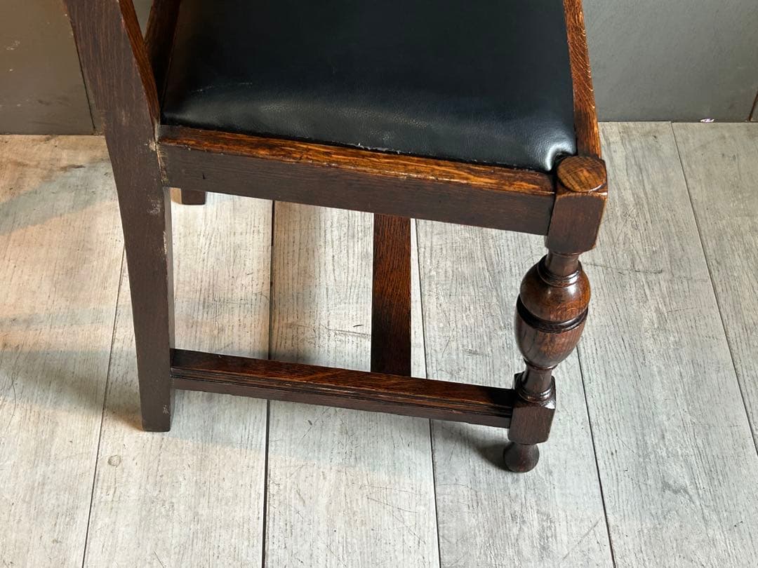 ③　英国　イギリス　ロイズアンティークス　ハイバックチェア　高浮き彫り　GY