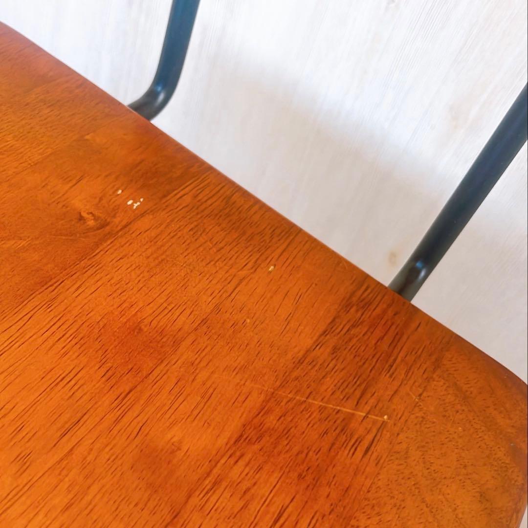 【綺麗】日本製 アイアン hinata TEKKI CRAFT 欅　ハイチェア