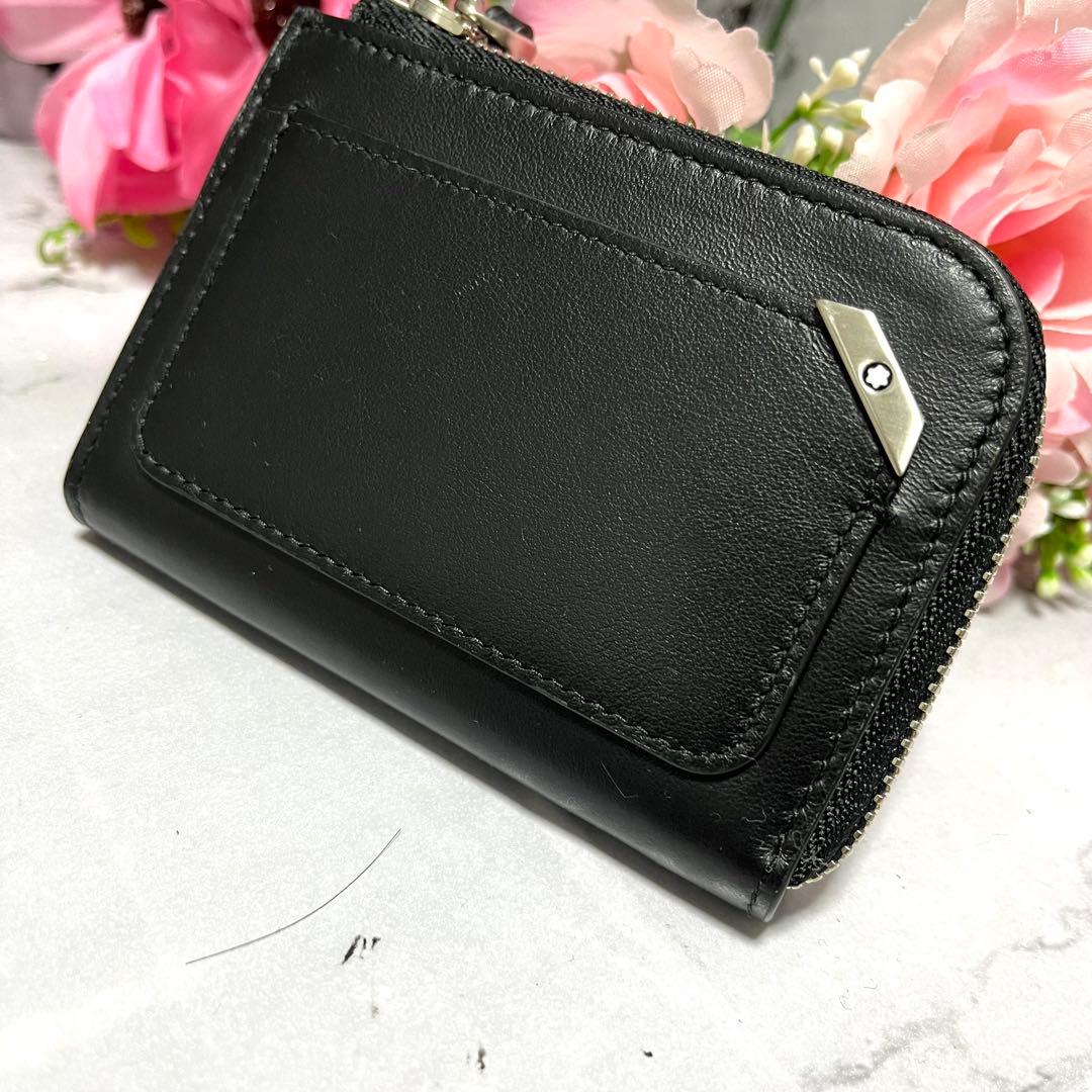【ほぼ未使用】MONT BLANC ケース ミニ財布 小銭入れ レザー