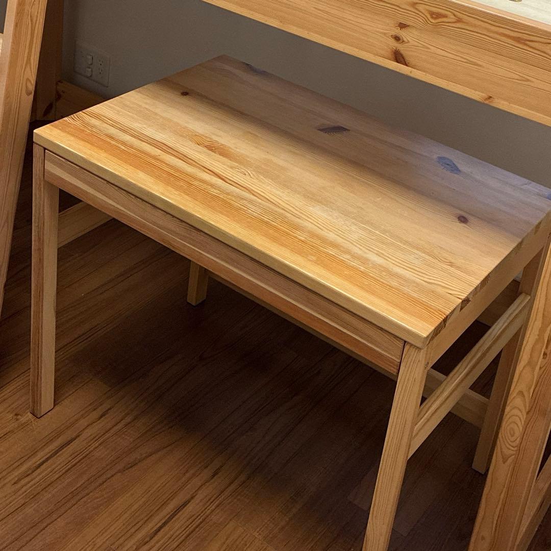 無印良品　パイン材デスク　学習机　幅86cm