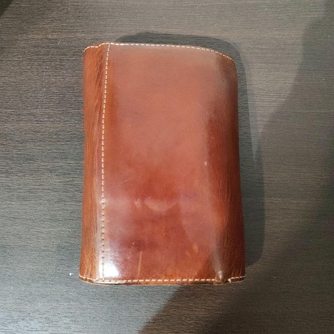 【匿名発送】FUNNY　ファニー　三つ折り　財布　グラブ　ダブルコンチョ　ミドル