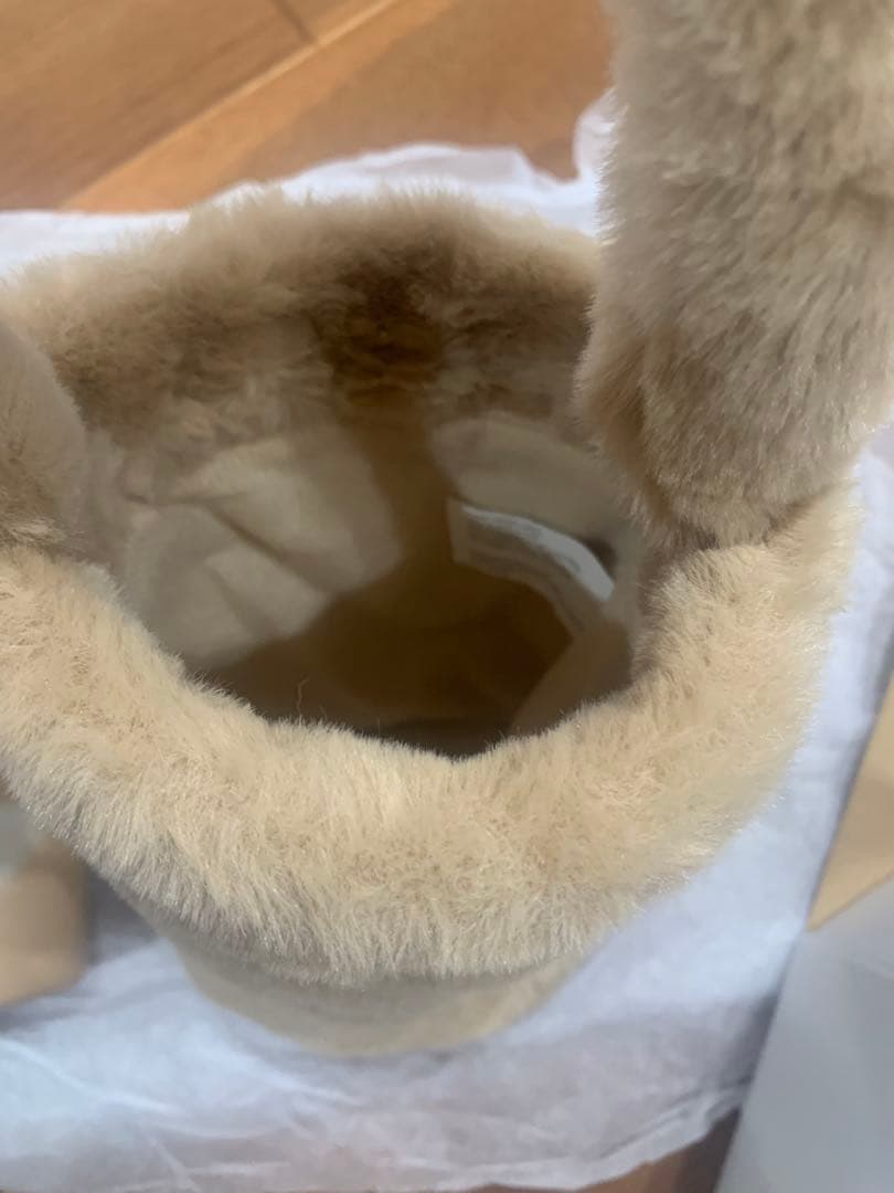 3点セット　スタバ　ステンレス　タンブラー　ファー　バッグ　ポーチ　巾着