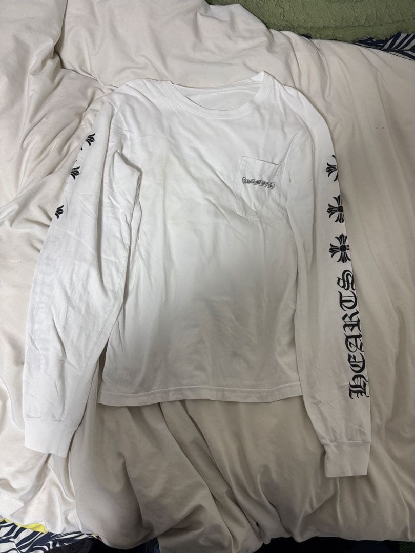 Chrome Hearts 長袖カットソー セミタリークロス ホワイト