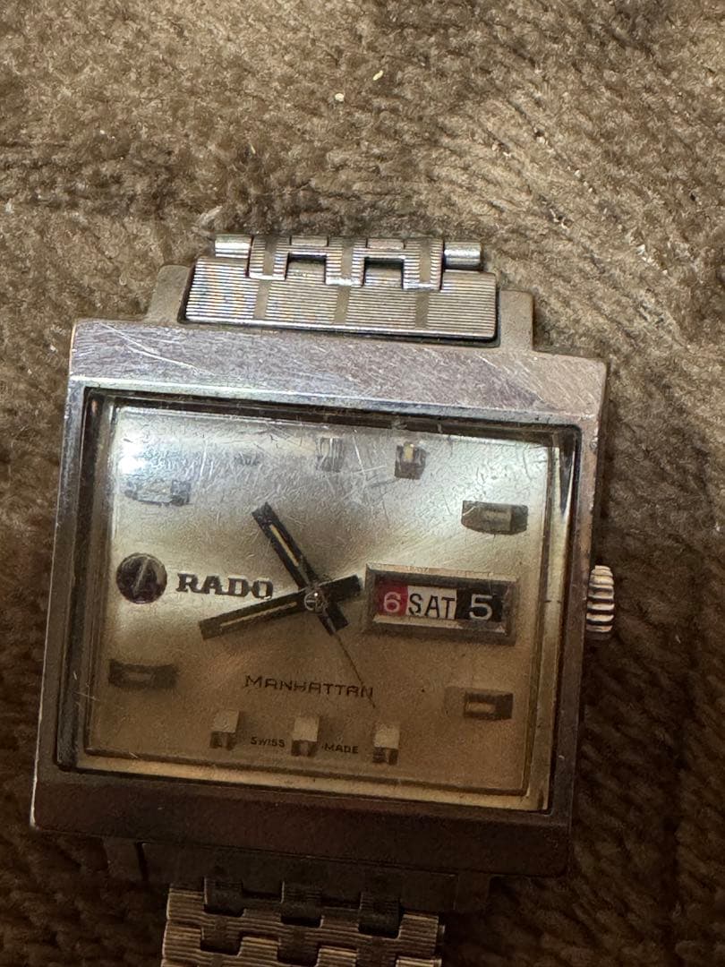 RADO MANHATTAN 手巻き時計 メタルブレスレット