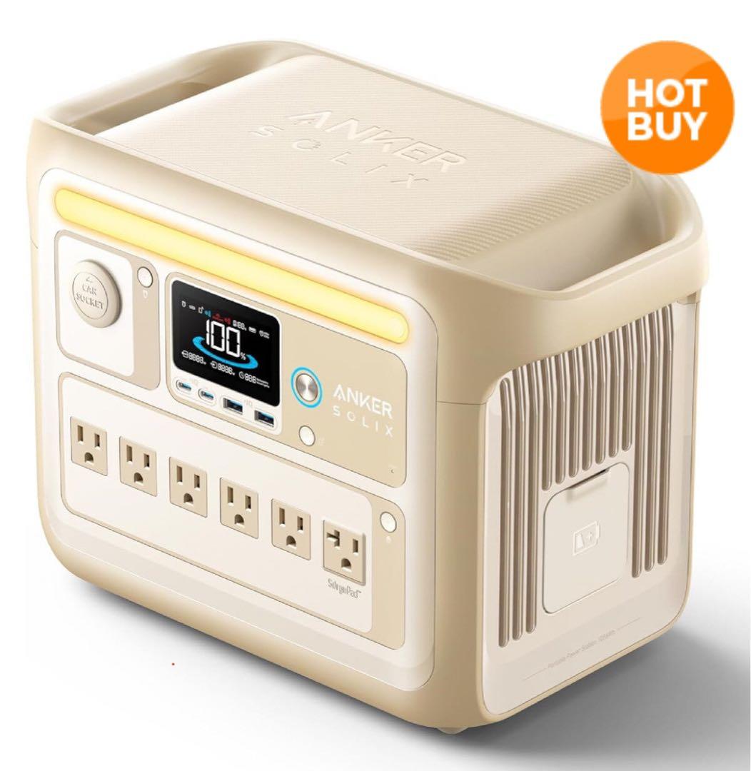 新品 Anker アンカー Solix C1000 ポータブル電源 ベージュ