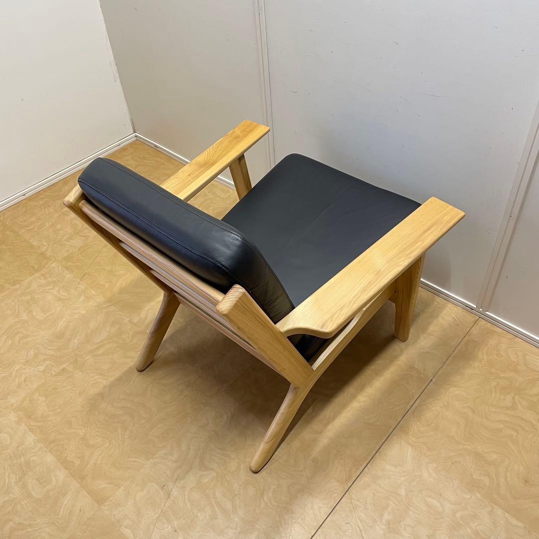 ウェグナー GE290② リプロダクト 革 レザー ソファ チェア 椅子 1人掛