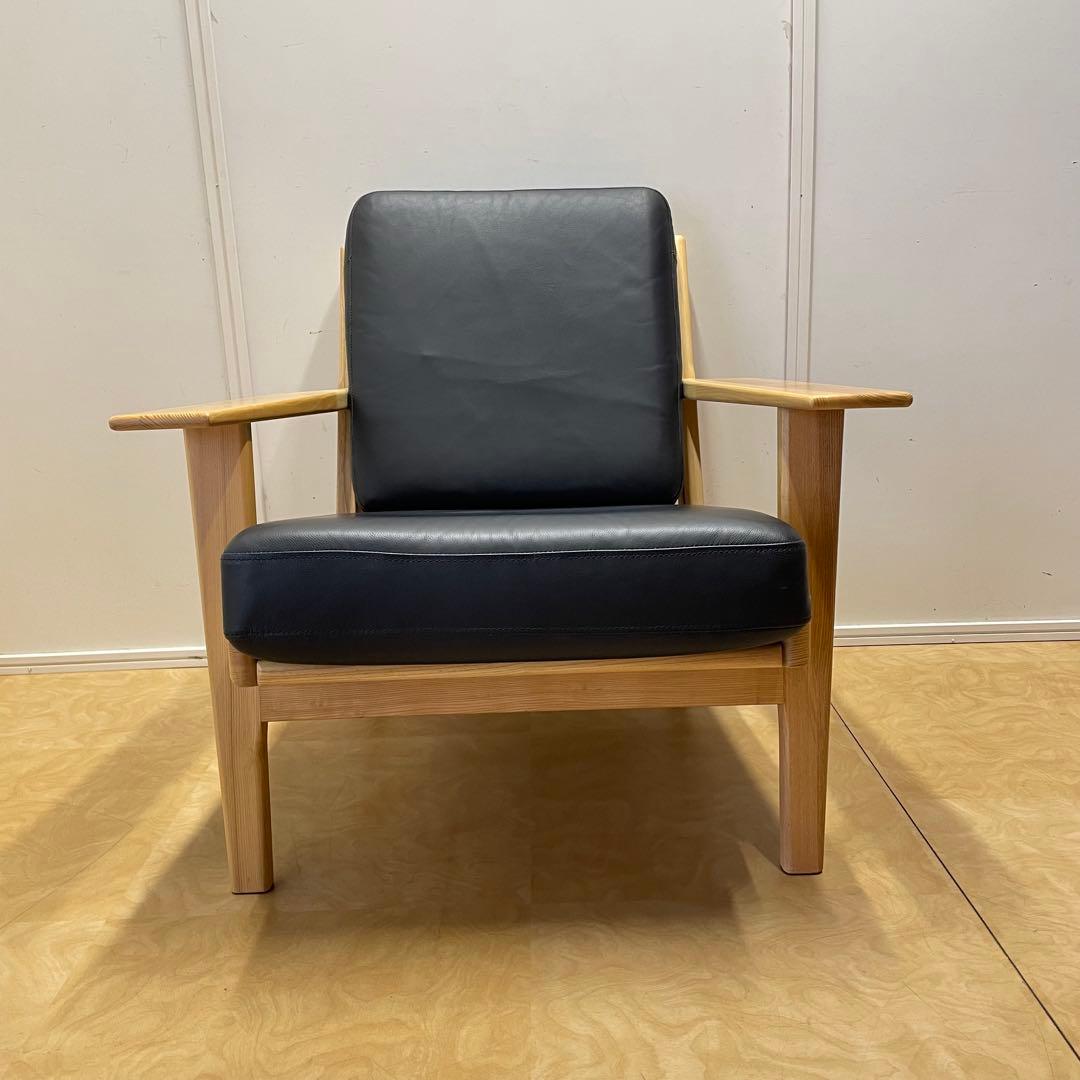 ウェグナー GE290② リプロダクト 革 レザー ソファ チェア 椅子 1人掛