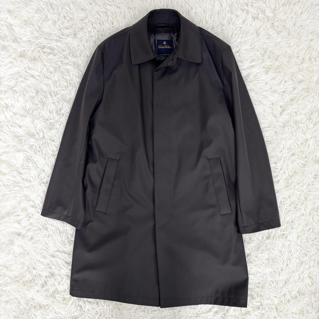 ブルックスブラザーズ ライナー取り外し可 ステンカラーコート チャコール S