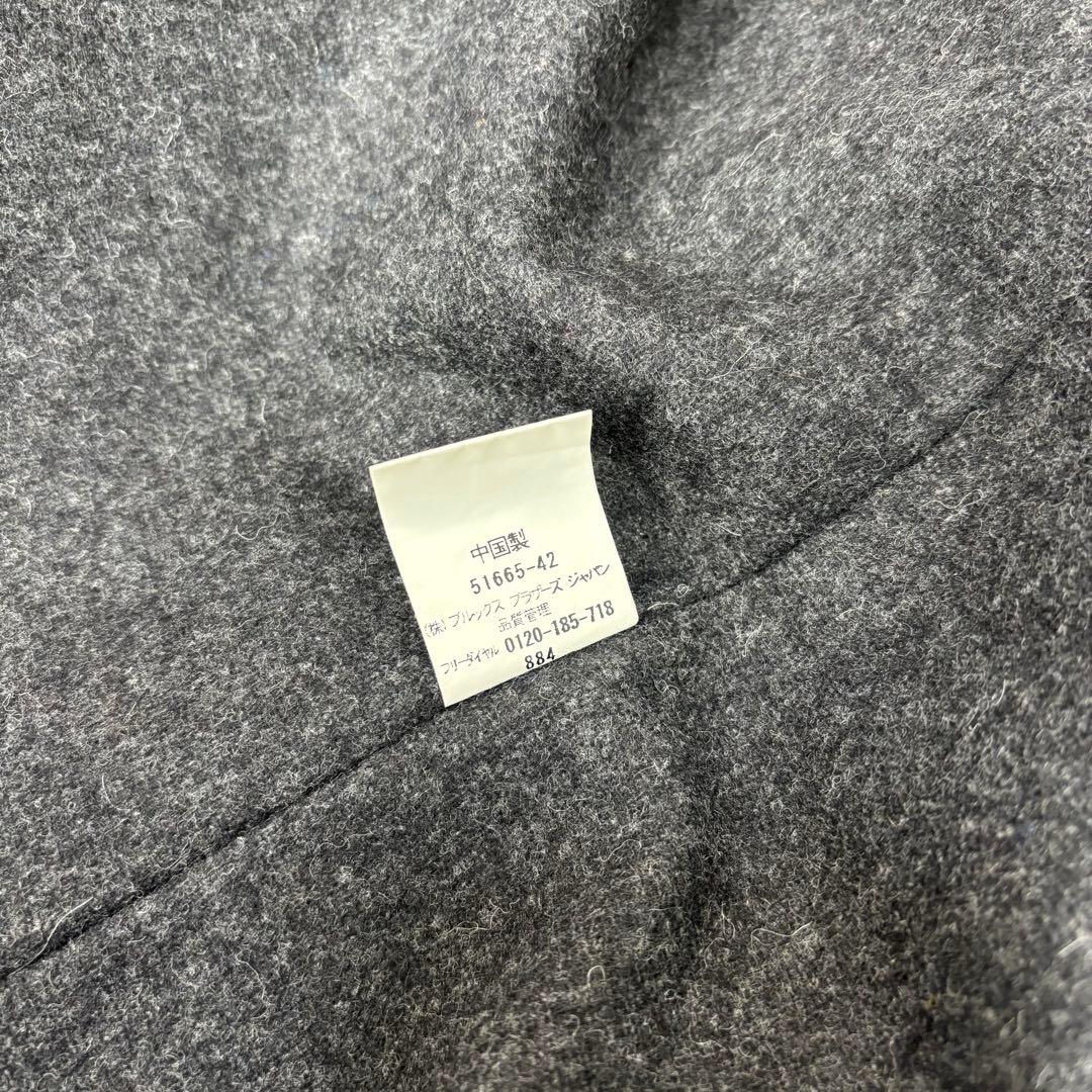 ブルックスブラザーズ ライナー取り外し可 ステンカラーコート チャコール S