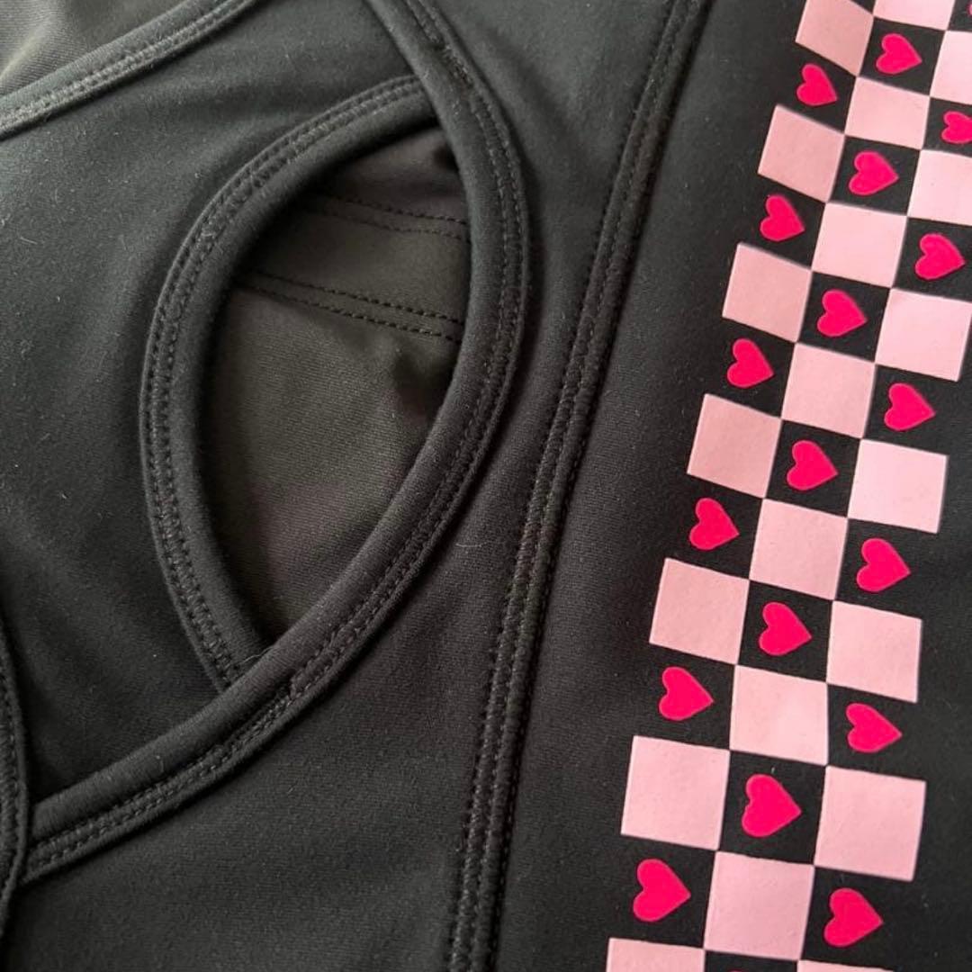 最新作新品　ハートチェック　トップス　Mサイズ　ジャザサイズ