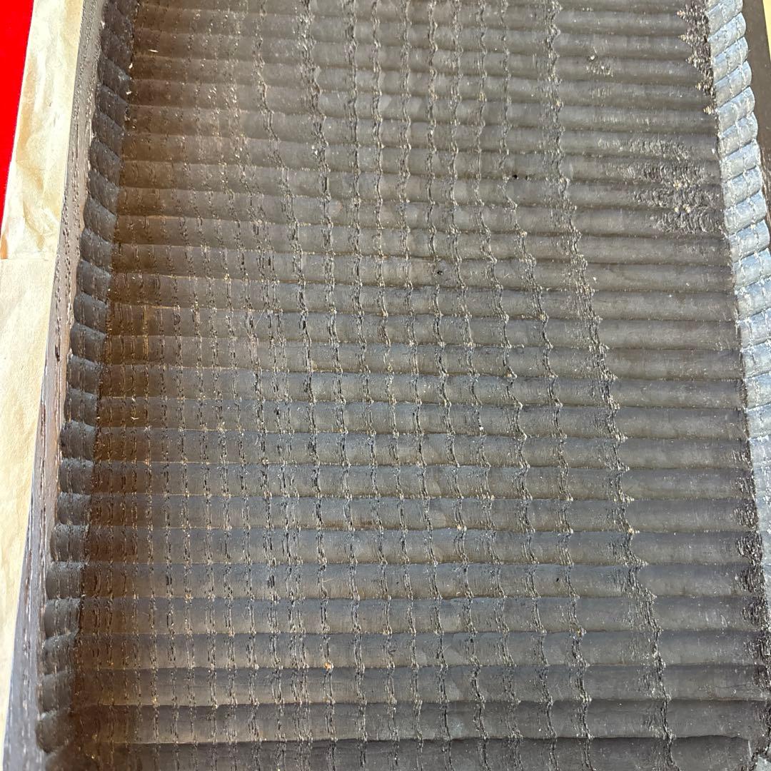 骨董品　我谷盆　黒　四角