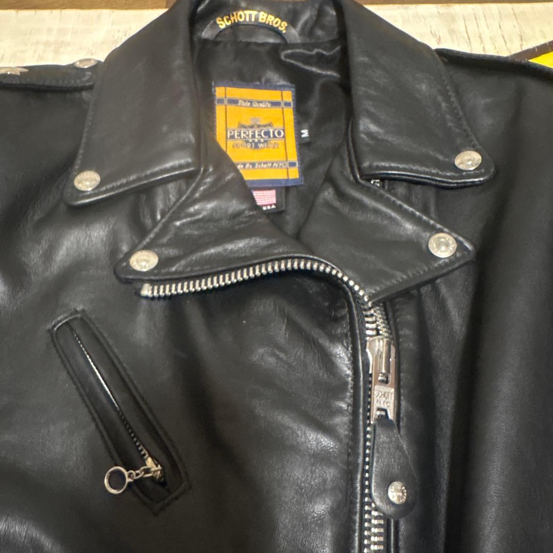 超美品‼️schott Wライダース　ワンスター218W Ｍ