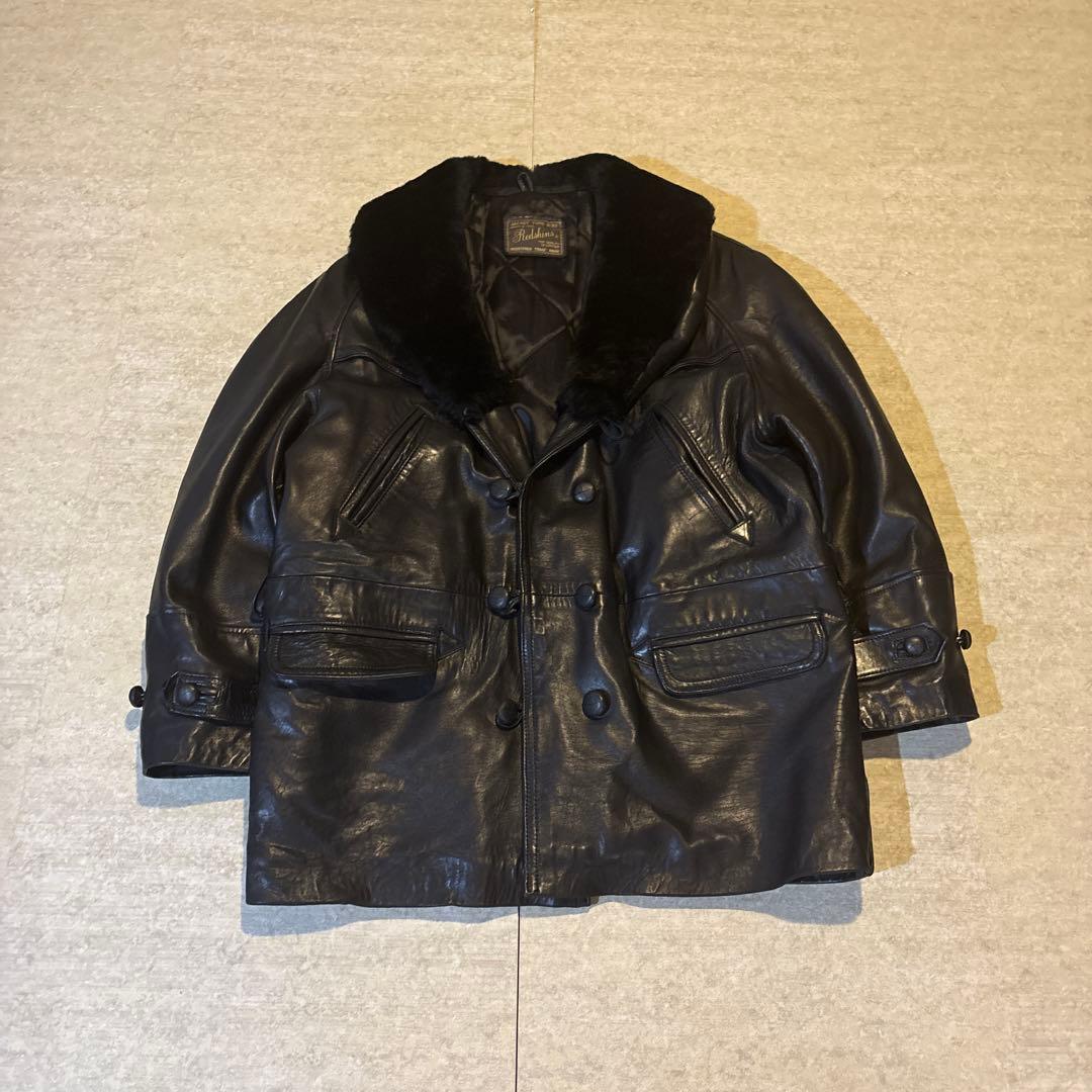 y2k 90s RED SKINS レッドスキンズ 革ジャン レザーコート L